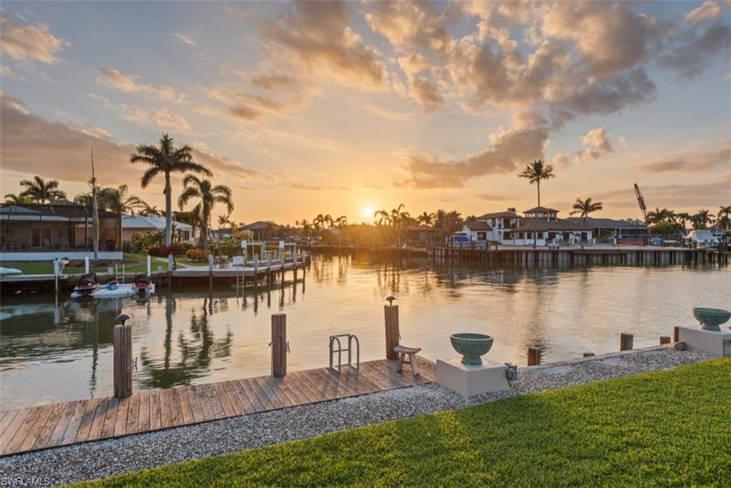 The dock at sunset